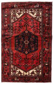 絨毯 ハマダン 135X214 ダークレッド/レッド (ウール, ペルシャ/イラン)