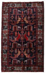 絨毯 ハマダン 131X213 ダークレッド/レッド (ウール, ペルシャ/イラン)