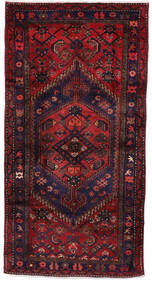 絨毯 ペルシャ ハマダン 105X206 ダークピンク/ダークレッド (ウール, ペルシャ/イラン)