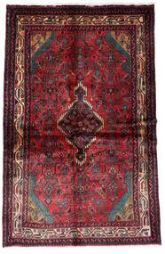  Persian Hamadan Rug 137X210 Dark Red/Red (Wool, Persia/Iran)