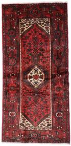  Orientalisk Hamadan Matta 100X205 Mörkröd/Röd Ull, Persien/Iran Carpetvista