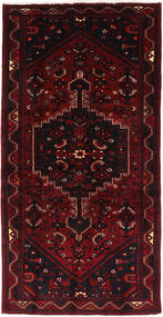 Tapis Hamadan 102X205 Rouge Foncé/Rouge (Laine, Perse/Iran)