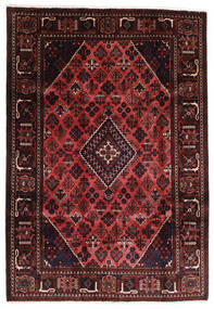 Alfombra Oriental Joshaghan 203X291 Rojo Oscuro/Rojo (Lana, Persia/Irán)