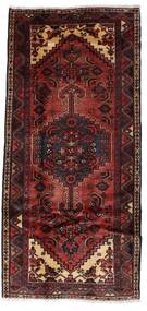  Orientalischer Hamadan Teppich 99X211 Dunkelrot/Braun Wolle, Persien/Iran Carpetvista