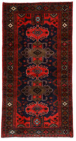  Persischer Hamadan Teppich 101X191 Dunkelrot/Rot Carpetvista