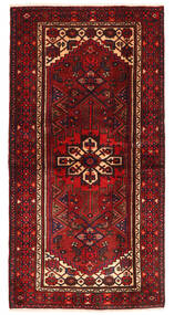  Hamadan Teppich 101X199 Persischer Wollteppich Dunkelrot/Rot Klein Carpetvista