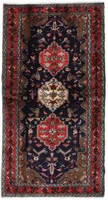 104X196 Hamadan Teppich Orientalischer Dunkelrot/Rot (Wolle, Persien/Iran) Carpetvista