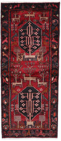  Hamadan Teppich 95X222 Persischer Wollteppich Dunkelrot/Rot Klein Carpetvista