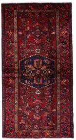 Hamadan Teppe 102X199 Mørk Rød/Rød Ull, Persia/Iran Carpetvista