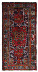  Orientalisk Hamadan Matta 99X198 Mörkröd/Röd Ull, Persien/Iran Carpetvista