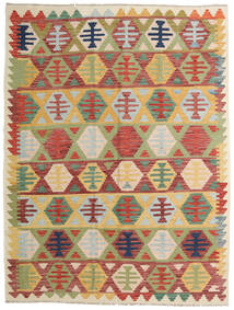 156X203 Kelim Afghan Old Style Matta Orientalisk Beige/Röd (Ull, Afghanistan) Carpetvista