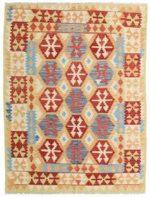 Kelim Afghan Old Stil Teppich 151X200 Beige/Rot Wolle, Afghanistan Carpetvista