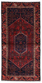  100X201 Hamadan Teppich Dunkelrosa/Dunkelrot Persien/Iran Carpetvista