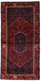  Orientalsk Hamadan Tæppe 97X202 Mørkerød/Rød Uld, Persien/Iran Carpetvista