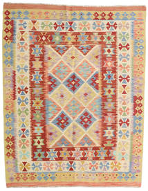  Orientalischer Kelim Afghan Old Stil Teppich 150X190 Beige/Rot Wolle, Afghanistan Carpetvista