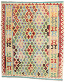 Kilim Afghan Old Style Tappeto 155X190 Di Lana Beige/Giallo Piccolo Carpetvista
