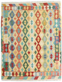  Itämainen Kelim Afghan Old Style Matot Matto 157X202 Keltainen/Beige Villa, Afganistan Carpetvista