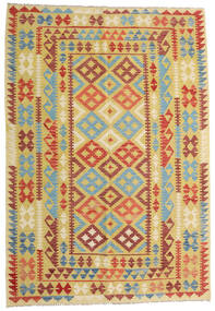 161X233 Koberec Kelim Afghán Old Style Orientální Žlutá/Hnědá (Vlna, Afghánistán) Carpetvista
