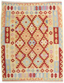 155X192 Tapete Oriental Kilim Afegão Old Style Laranja/Bege (Lã, Afeganistão) Carpetvista