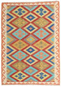 104X173 Alfombra Kilim Afghan Old Style Oriental Beige/Rojo (Lana, Afganistán) Carpetvista