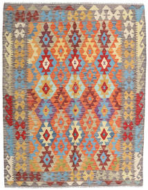 154X198 Tapete Kilim Afegão Old Style Oriental Bege/Vermelho (Lã, Afeganistão) Carpetvista