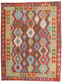 Alfombra Kilim Afghan Old Style 153X200 Rojo/Beige (Lana, Afganistán)