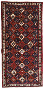  Afshar Rug 93X191 Persian Wool Dark Pink/Dark Red Small Carpetvista