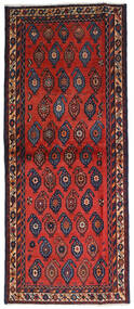  92X220 Afshar Vloerkleed Tapijtloper Rood/Donkerpaars Perzië/Iran Carpetvista