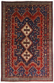 146X224 絨毯 オリエンタル アフシャル ダークピンク/茶色 (ウール, ペルシャ/イラン) Carpetvista