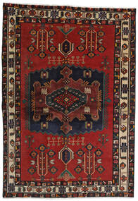 Afshar Teppe 143X205 Mørk Grå/Rød Ull, Persia/Iran Carpetvista