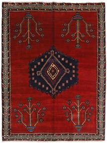157X209 Alfombra Oriental Afshar Rojo Oscuro/Rojo (Lana, Persia/Irán) Carpetvista
