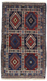 Yalameh Rug 63X106 Dark Purple/Dark Pink Wool, Persia/Iran Carpetvista