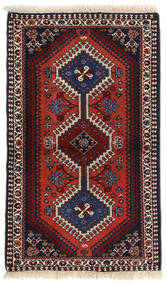  Perzisch Yalameh Vloerkleed 60X100 Donker Roze/Rood Carpetvista