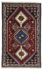 Yalameh Teppe 63X102 Mørk Rød/Brun Ull, Persia/Iran Carpetvista