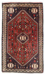  Orientalisk Abadeh Matta 56X93 Mörkröd/Röd Ull, Persien/Iran Carpetvista