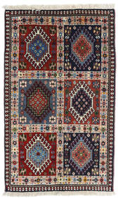  Orientalischer Yalameh Teppich 60X100 Rot/Dunkelrosa Wolle, Persien/Iran Carpetvista