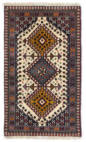  Perzisch Yalameh Vloerkleed 62X103 Rood/Donkerrood Carpetvista