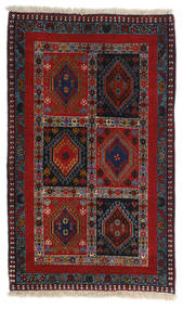 Yalameh Teppich 62X102 Dunkelrot/Dunkelrosa Wolle, Persien/Iran Carpetvista
