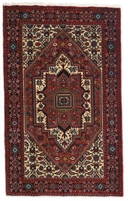 81X129 絨毯 ゴルトー オリエンタル ダークレッド/茶色 (ウール, ペルシャ/イラン) Carpetvista
