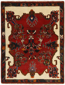 Tappeto Orientale Ghashghai Fine 134X175 Marrone/Beige (Lana, Persia/Iran)