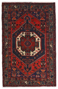  Persischer Hamadan Teppich 80X122 Dunkelrosa/Braun (Wolle, Persien/Iran)