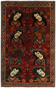 150X230 Tapete Oriental Ghashghai Fine Castanho/Vermelho Escuro (Lã, Pérsia/Irão)