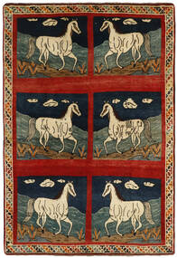 Tapete Persa Ghashghai Fine 149X220 Cinza Escuro/Castanho (Lã, Pérsia/Irão)