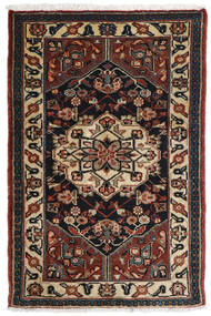 絨毯 オリエンタル アサダバード 81X121 茶色/ダークレッド (ウール, ペルシャ/イラン)