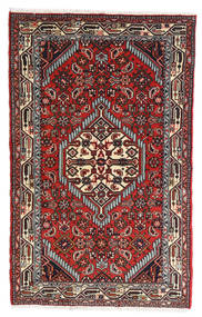  Orientalischer Asadabad Teppich 78X123 Dunkelrot/Rot Wolle, Persien/Iran Carpetvista