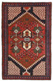 82X129 Alfombra Hamadan Oriental Rojo/Rosa Oscuro (Lana, Persia/Irán) Carpetvista