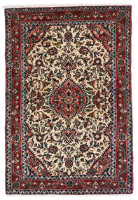 Tapete Hamadã 83X122 Vermelho/Vermelho Escuro (Lã, Pérsia/Irão)