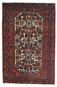 81X125 Dywan Orientalny Rudbar Ciemnoczerwony/Czerwony (Wełna, Persja/Iran) Carpetvista