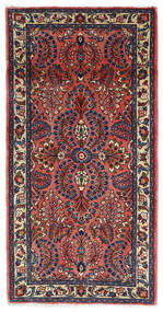 Saruk Tappeto 68X131 Persiano Di Lana Rosso/Porpora Scuro Piccolo Carpetvista