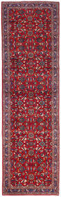 Tapete Persa Kashan 113X386 Passadeira Vermelho/Rosa Escuro (Lã, Pérsia/Irão)